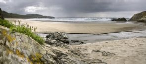 Playa de Frejulfe en el concejo de Navia - Asturias